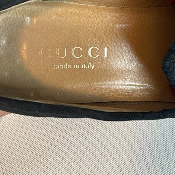 Gucci Monogrammed Black Horsebit Loafers size 9 - Picture 6 of 13